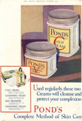 Ponds Cream Jars 1930s Vintage Retro Advert Poster