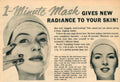 Ponds Mask Cream 1950s Vintage Retro Advert Poster