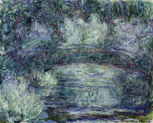 Pont Japonais Japanilainen silta by Monet A4 Photo Print