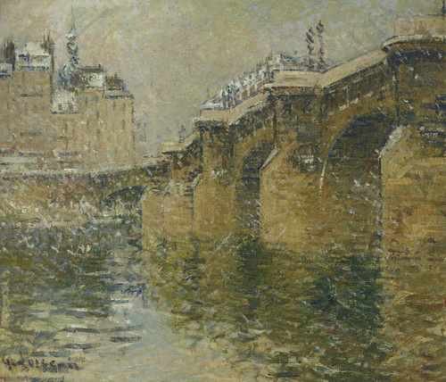 Pont Neuf In The Snow 1922 A4 Photo Print