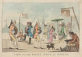 Pont Neuf Paris GB Cartoon Vintage Retro Advert Poster