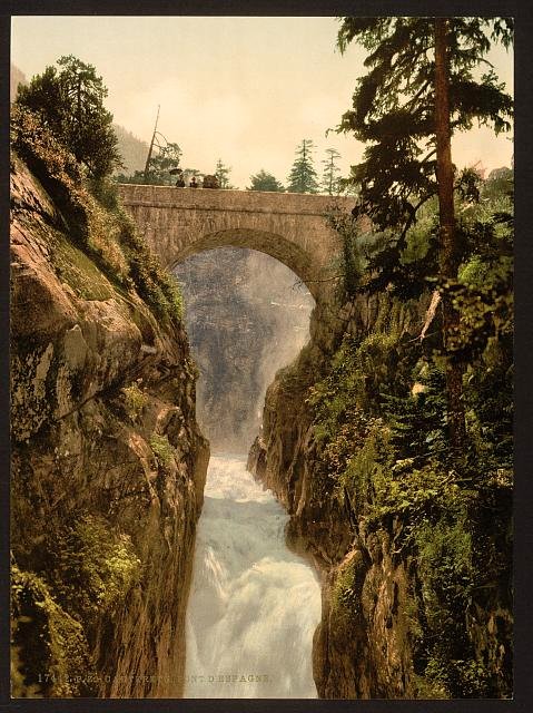 Pont dEpagne Cauterets Pyrenees Vintage A4 Photo Print