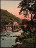 Pont y Pair Bettws y Coed Vintage A4 Photo Print
