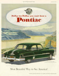 Pontiac 1951 Chieftain 1950s Vintage Retro Advert Poster