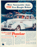 Pontiac Automobile 1930s 1930s Vintage Retro Advert Poster