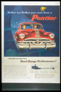 Pontiac Chieftain 1953 1950s Vintage Retro Advert Poster
