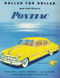 Pontiac Chieftain 1954 1950s Vintage Retro Advert Poster