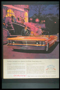 Pontiac Convertible Mansion 1950s Vintage Retro Advert Poster
