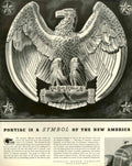 Pontiac Eagle Symbol 1930s Vintage Retro Advert Poster