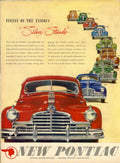 Pontiac Silver Streaks 1940s Vintage Retro Advert Poster