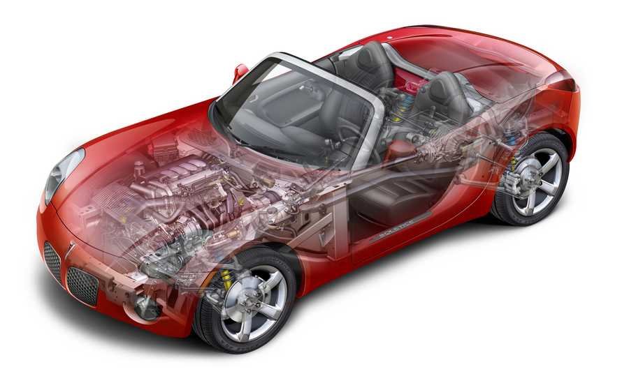 Pontiac Solstice cutaway A4 Photo Print