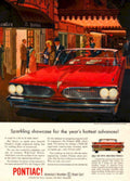 Pontiac Tempest Convertible 1950s Vintage Retro Advert Poster