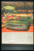 Pontiac Wide Track 1950s Vintage Retro Advert Poster