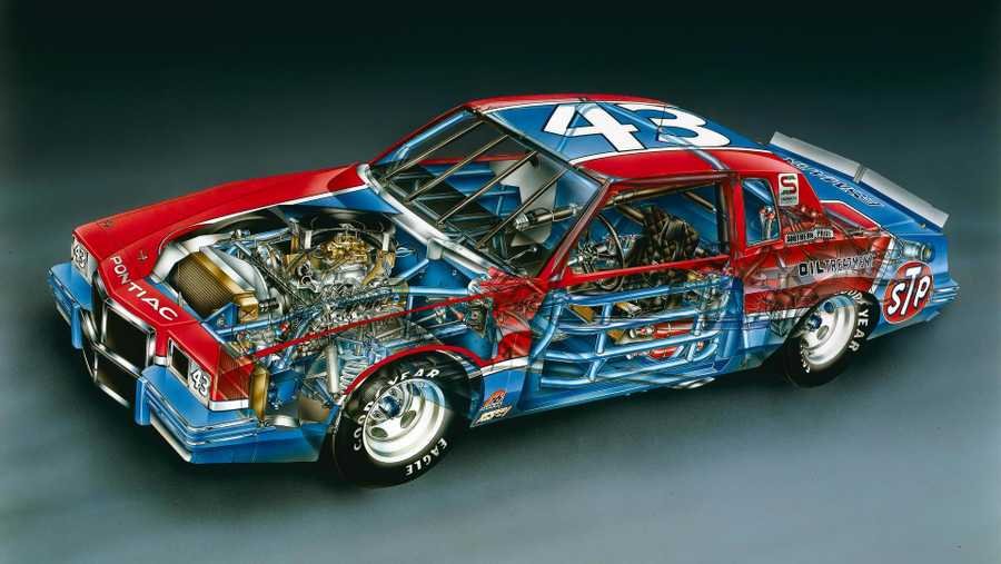 Pontiac grand Prix cutaway A4 Photo Print