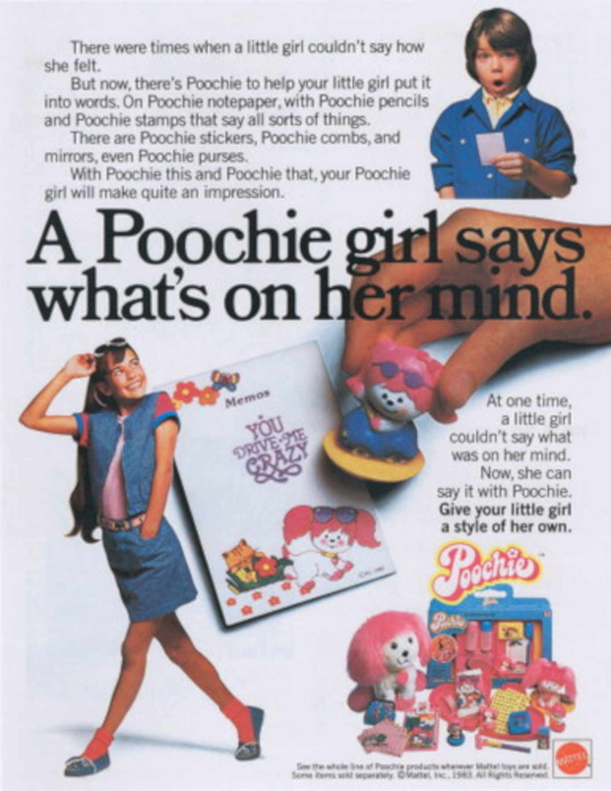 Poochie Toy Girl 1980s Vintage Retro Advert