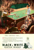 Pool Whisky Room 1940s Vintage Retro Advert Poster