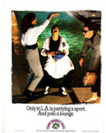 Poolside Party La Vintage Retro Advert Poster A4 Photo Print