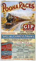 Poona Races Gip Advert A4 Photo Print