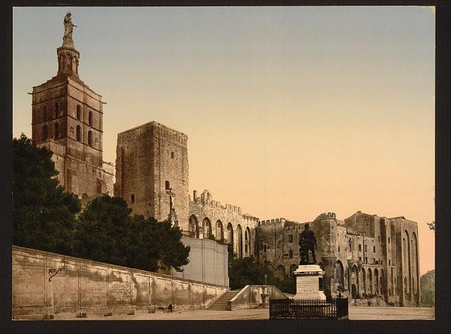 Popes Castle Avignon Provence Vintage A4 Photo Print