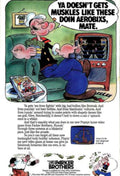 Popeye Game Muscles Vintage Retro Advert Poster A4 Photo Print