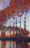Poplars by Monet A4 Photo Print
