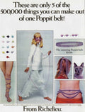 Poppit Jumpsuit Belt 1960s Vintage Retro Advert