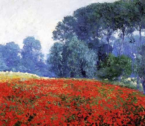 Poppy Field 1910 A4 Photo Print