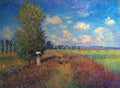 Poppy Field In Summer Monet A4 Photo Print