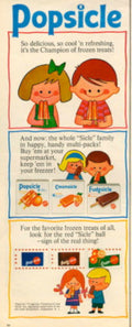 Popsicle Creamslice Fudgeslice 1960s Vintage Retro Advert