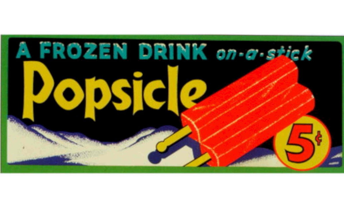Popsicle Mountain Drink 1950s Vintage Retro Advert Poster