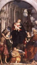 Pordenone MadonnAnd Child Enthroned With Saints A4 Photo Print