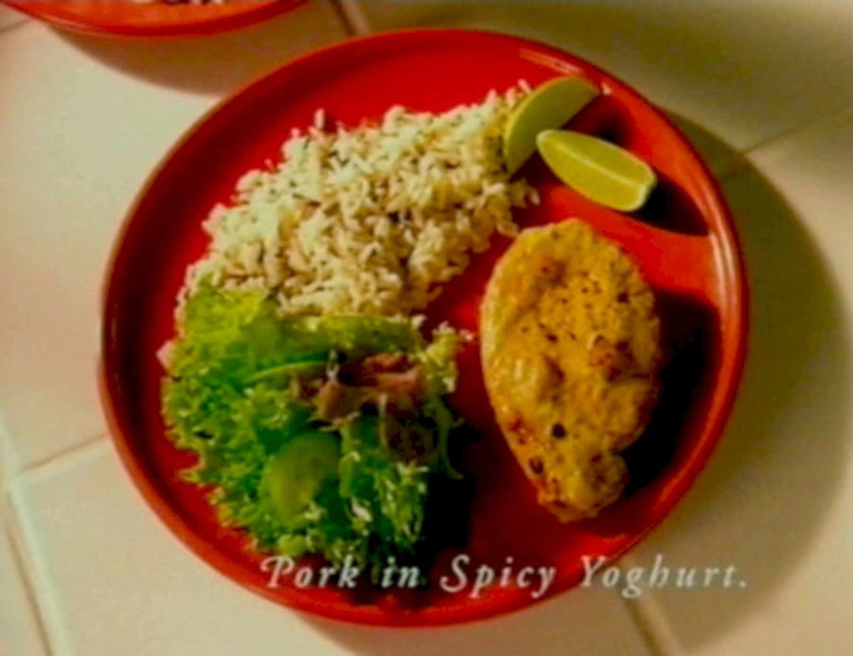 Pork Yogurt Rice 1990s Vintage Retro Advert