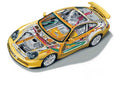 Porsche 911 GT3 2003 1536x1085 cutaway A4 Photo Print