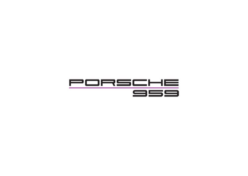 Porsche 959 A4 Photo Print