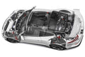 Porsche 991 cutaway A4 Photo Print