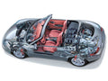 Porsche Boxster cutaway A4 Photo Print