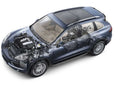 Porsche Cayenne 2010 cutaway A4 Photo Print