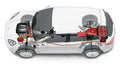 Porsche Cayenne S Hybrid 2011 cutaway A4 Photo Print