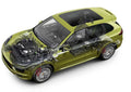 Porsche Cayenne cutaway A4 Photo Print