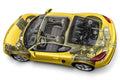 Porsche Cayman cutaway A4 Photo Print