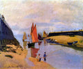 Port Of Trouville Monet A4 Photo Print