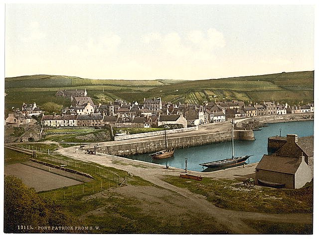 Port Patrick from the southwest Vintage A4 Photo Print