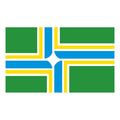 Portland City Flag N6047 A4 Photo Print