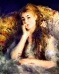 Portrait Of A Girl In Thoughts Renoir A4 Photo Print