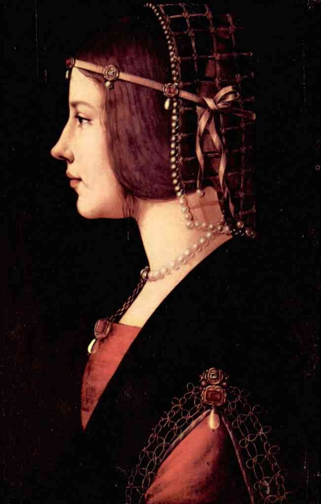 Portrait Of A Lady Beatrice D Este Da Vinci A4 Photo Print