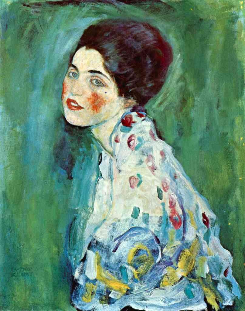 Portrait Of A Lady Klimt A4 Photo Print