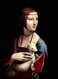 Portrait Of A Lady With Ermine Da Vinci A4 Photo Print