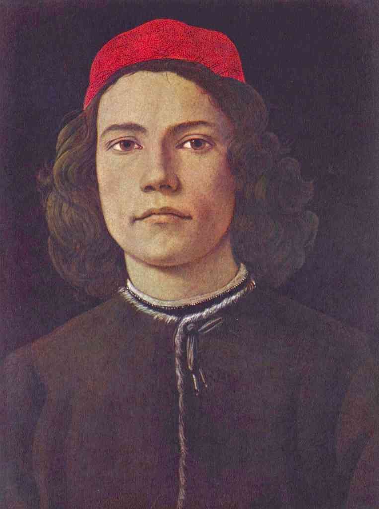 Portrait Of A Young Man Botticellli A4 Photo Print