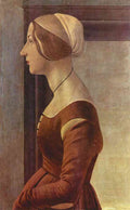 Portrait Of A Young Woman Botticellli A4 Photo Print