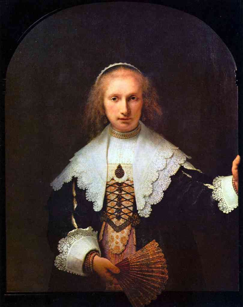 Portrait Of Agatha Bas Rembrandt A4 Photo Print